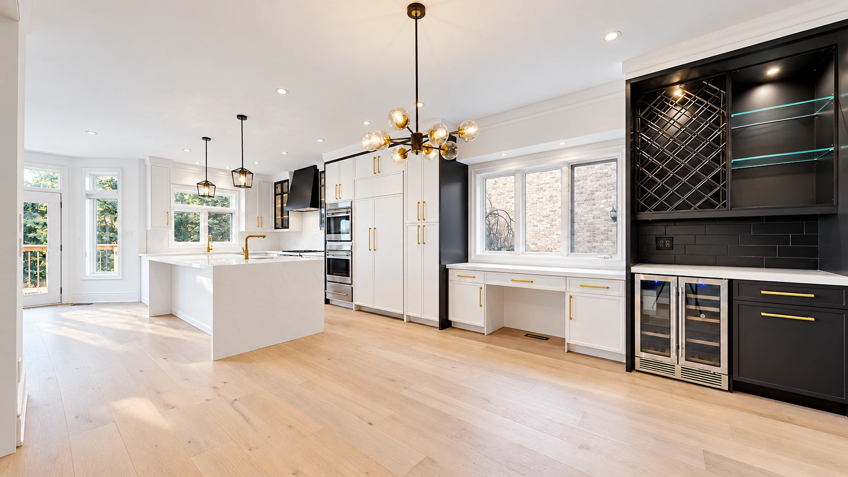 Super-wide Queen Kitchens custom kitchen view